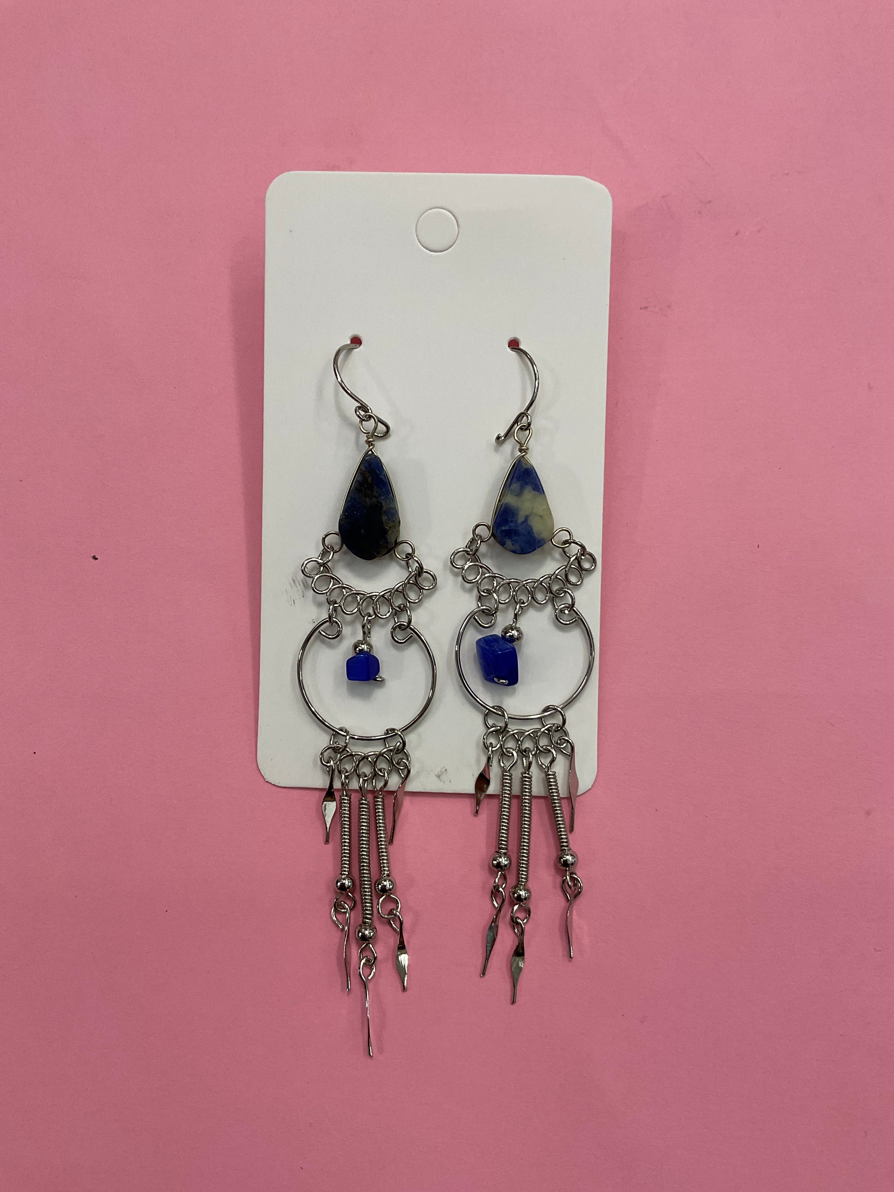 Peruvian Artisan Mineral Stone Earrings