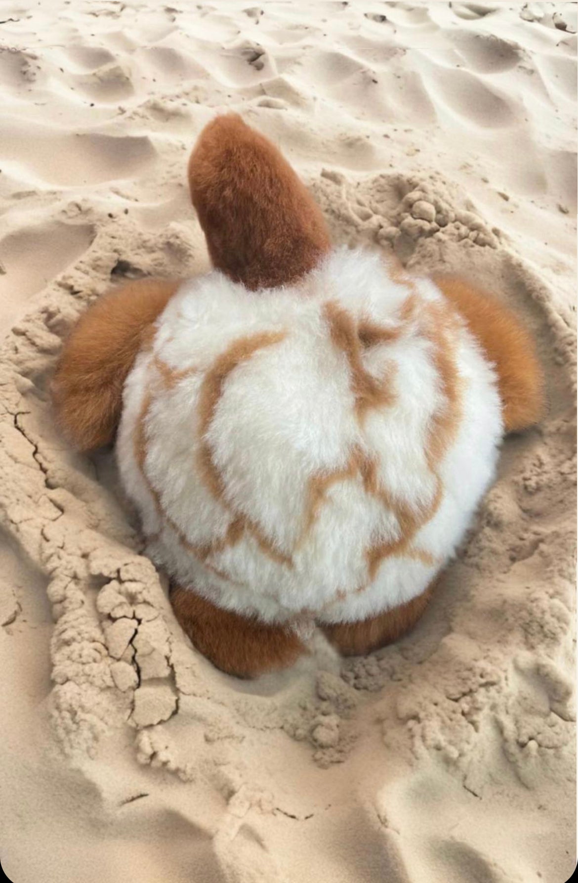 Kusi Friends Turtle (27cm) - Baby Alpaca Fur Animal