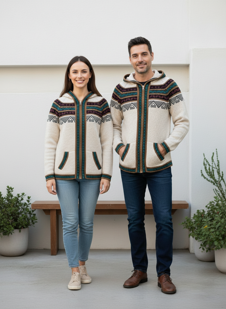 ANDES Zip-Up Sweater Uni-Sex