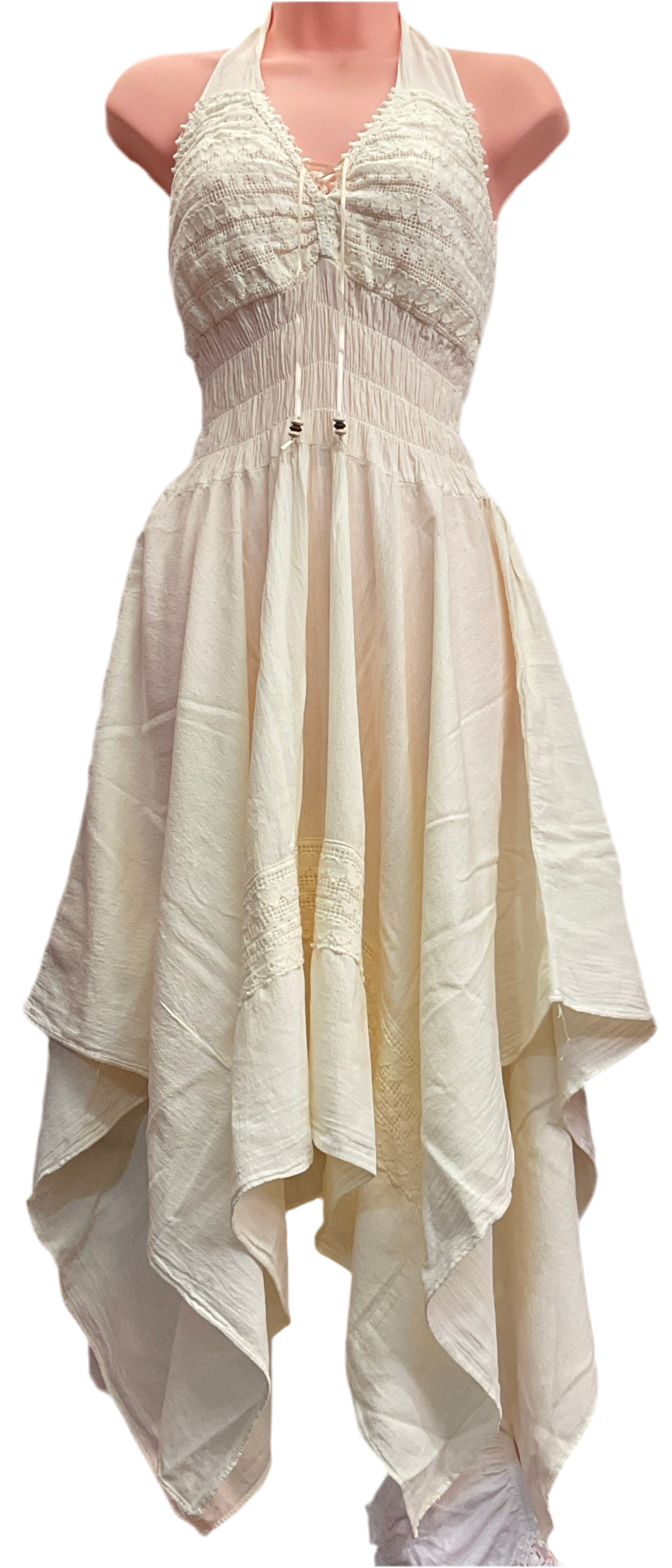 Rosa Punta Lazo Dress