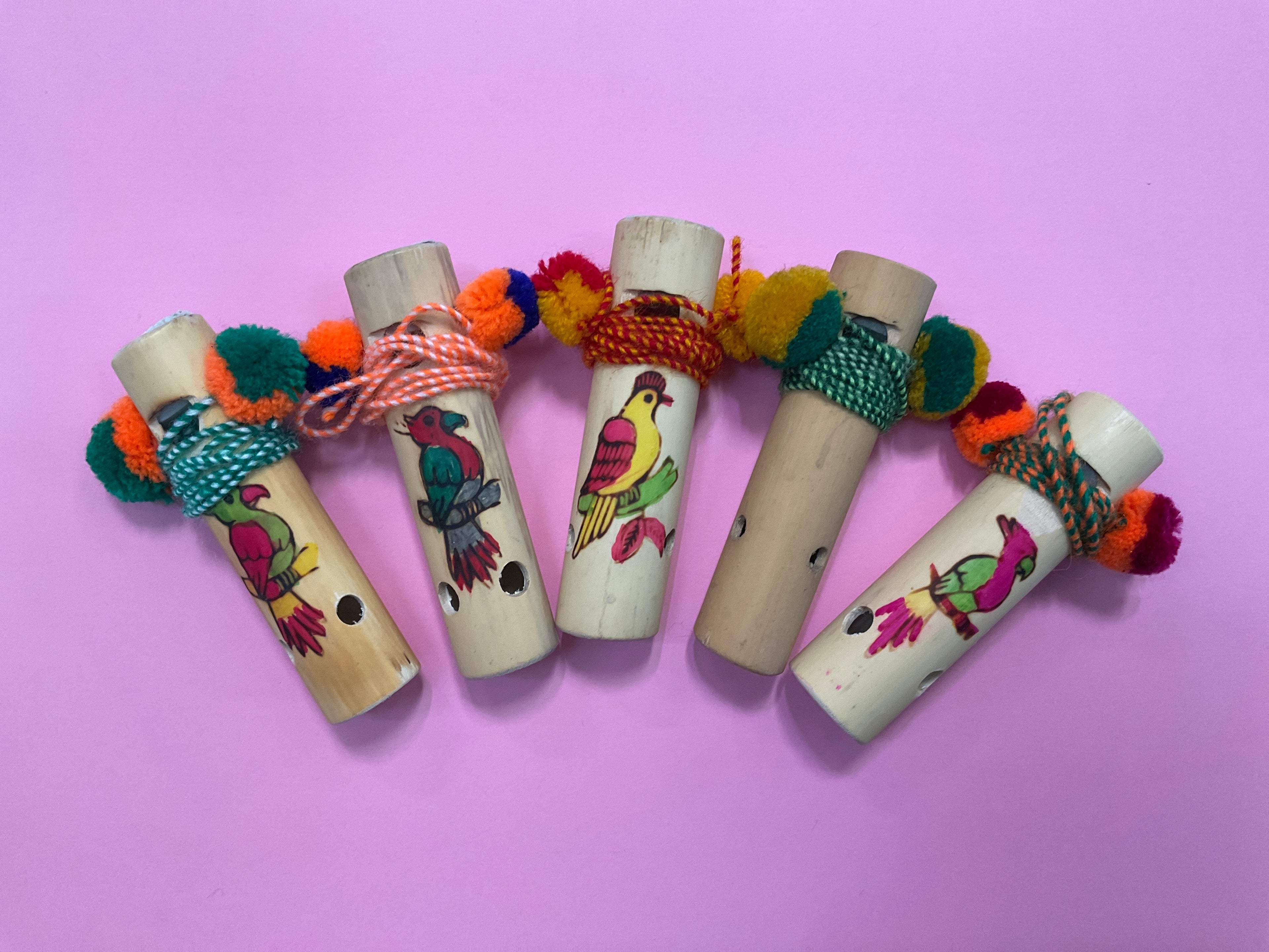 Bamboo Flute with Cord