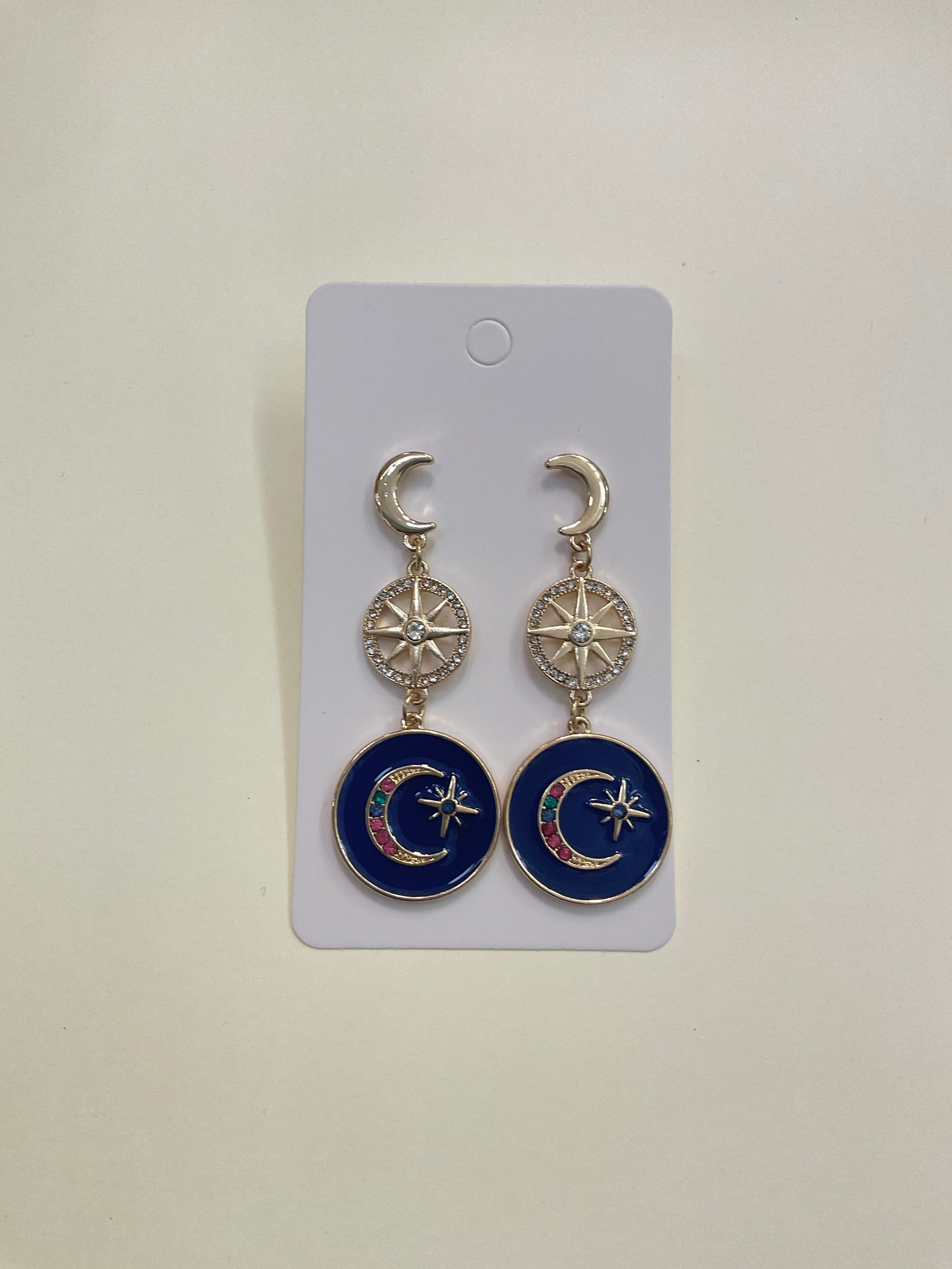 Cosmic Navigator Drop Earrings