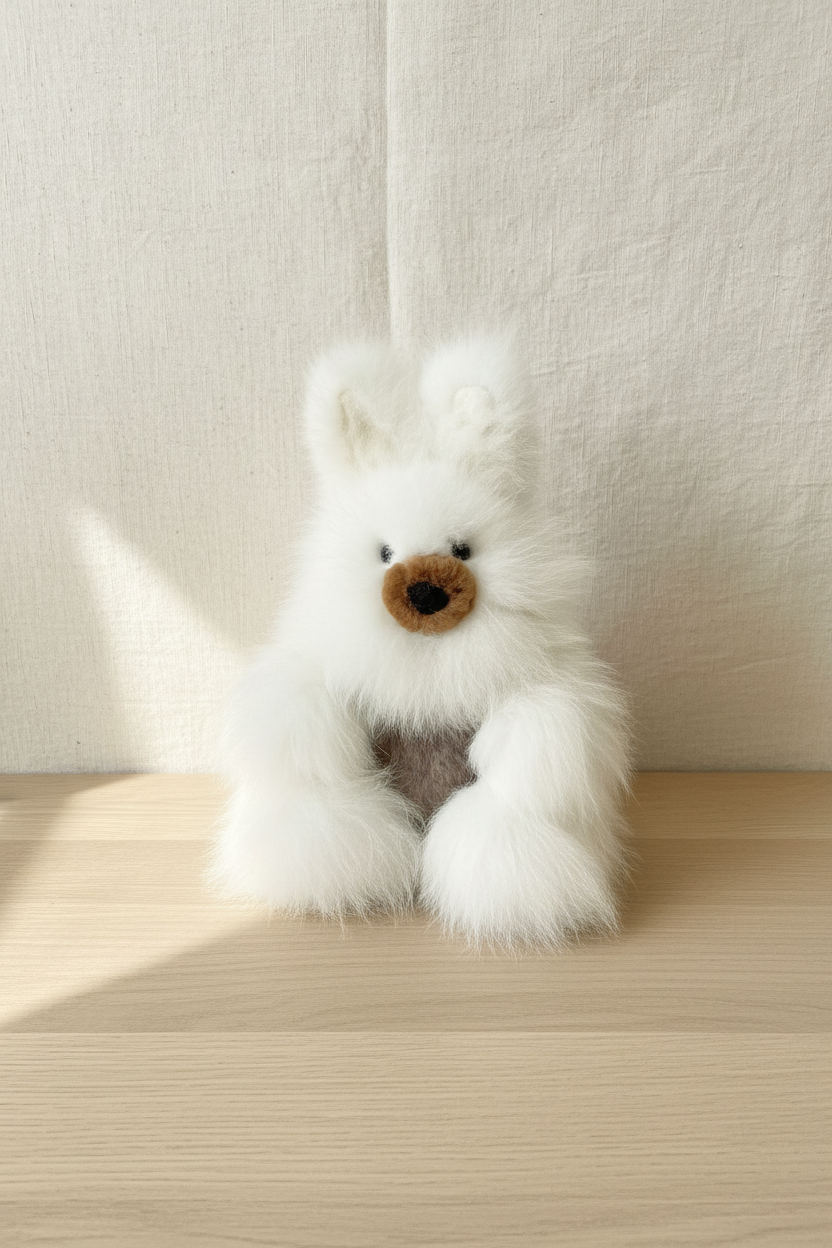 Kusi Friends Bunny Rabbit — 8" Baby Alpaca Fur Stuffed Animal