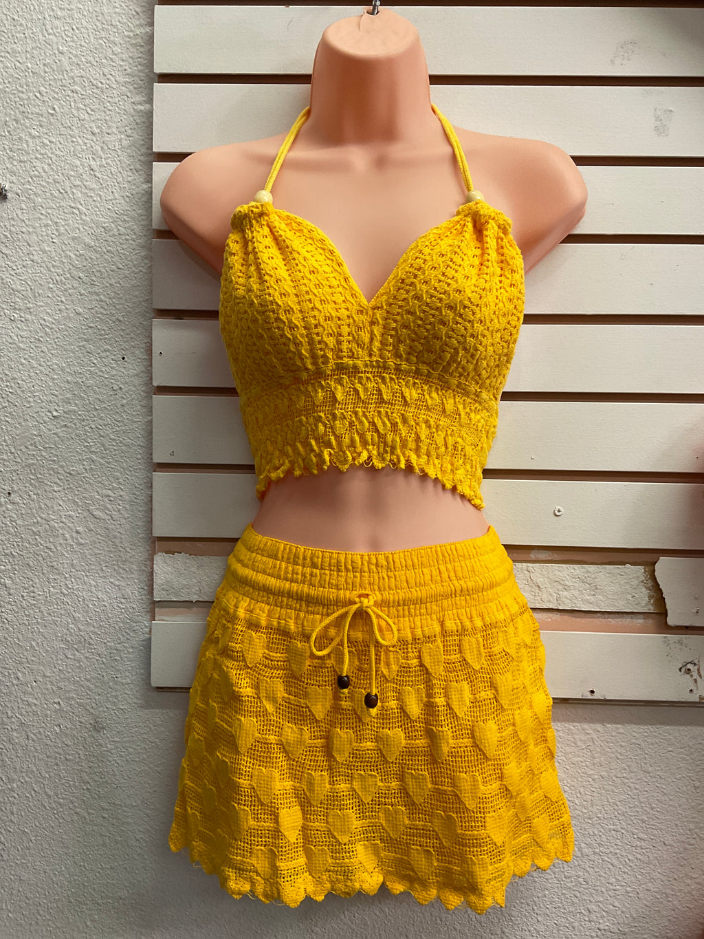 Conj. Falda Greca Corazón