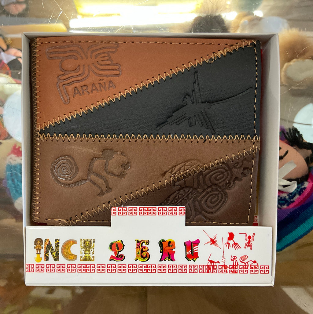 Cartera de piel artesanal