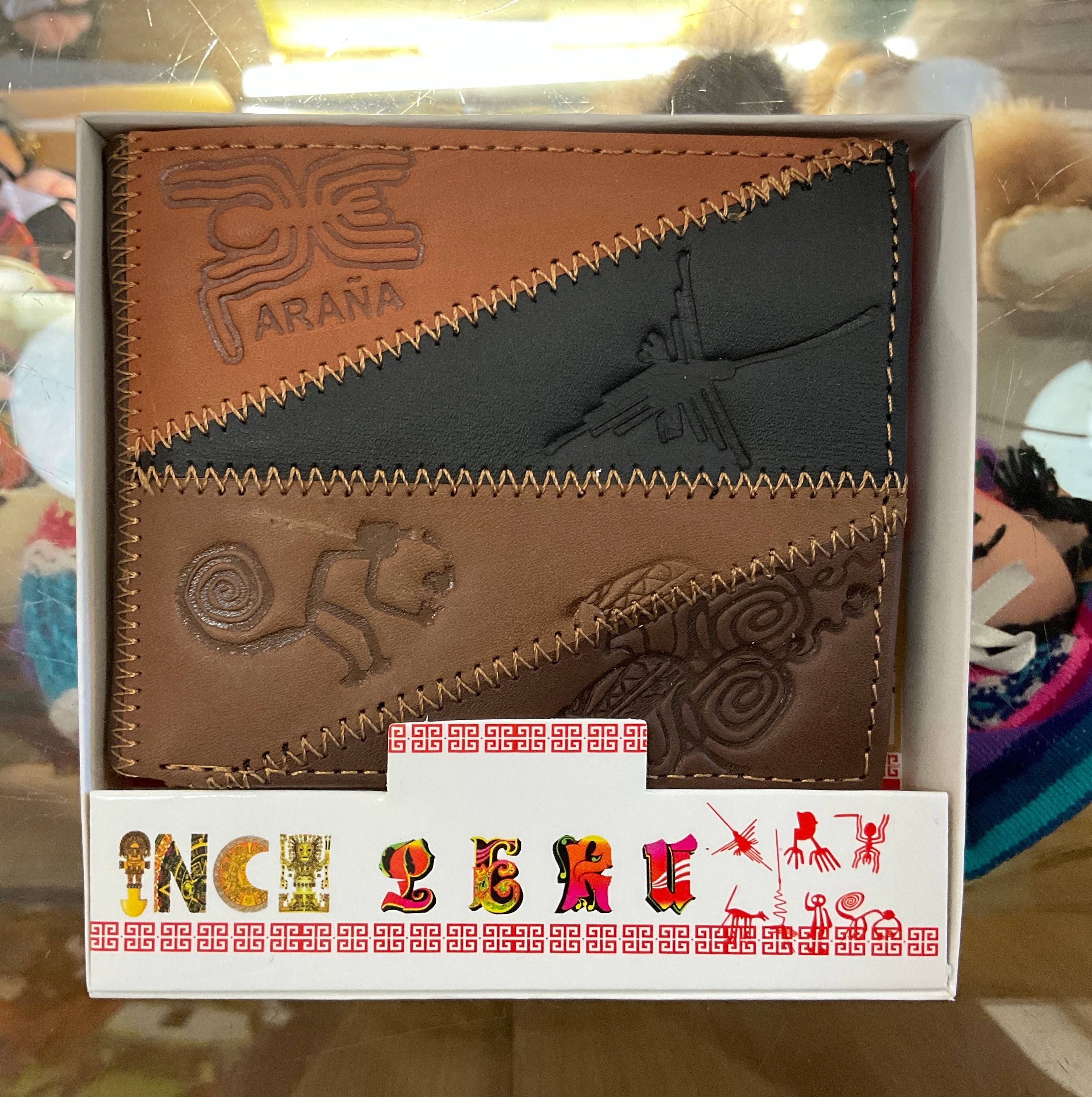 Cartera de piel artesanal