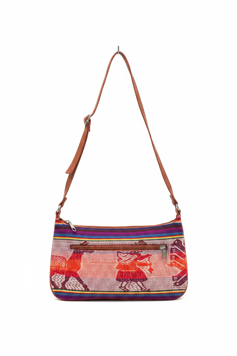 Peruvian Manta & Suede Purse