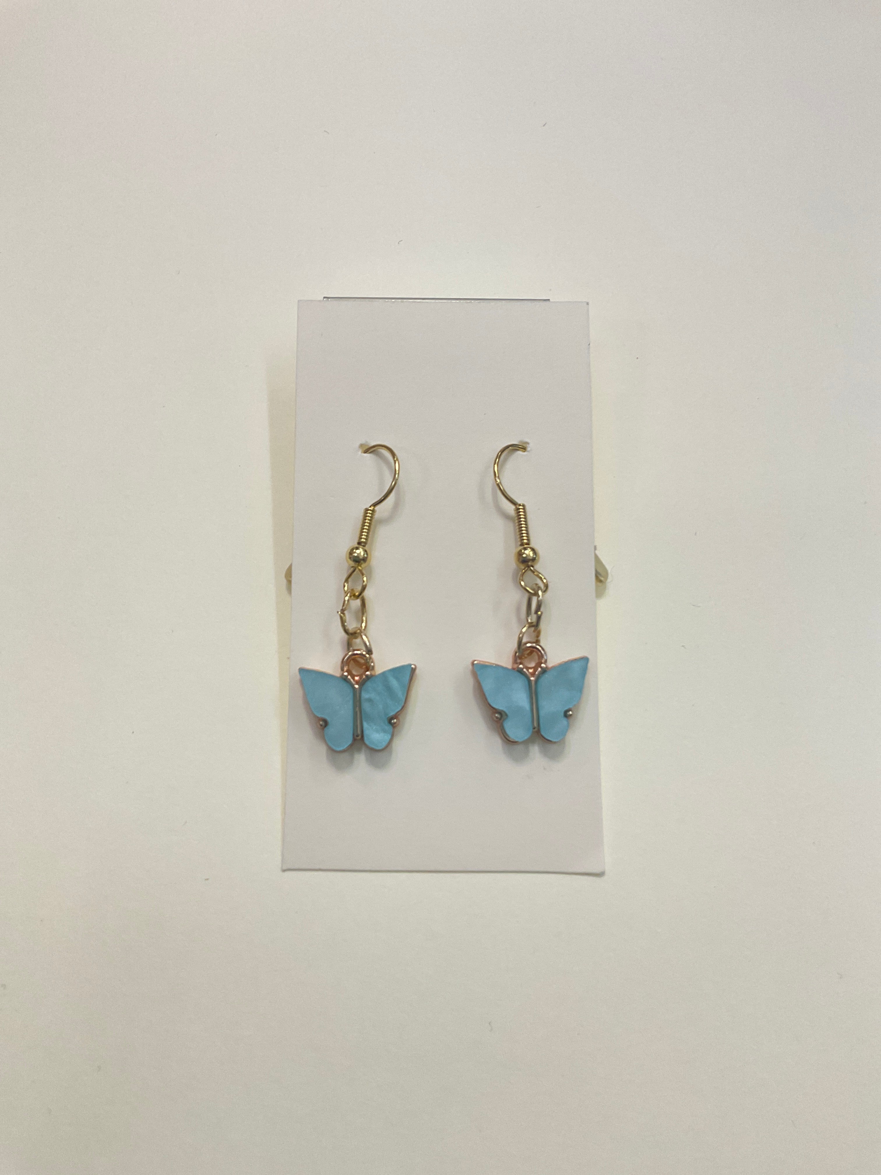 Gold Plated Butterfly Earrings