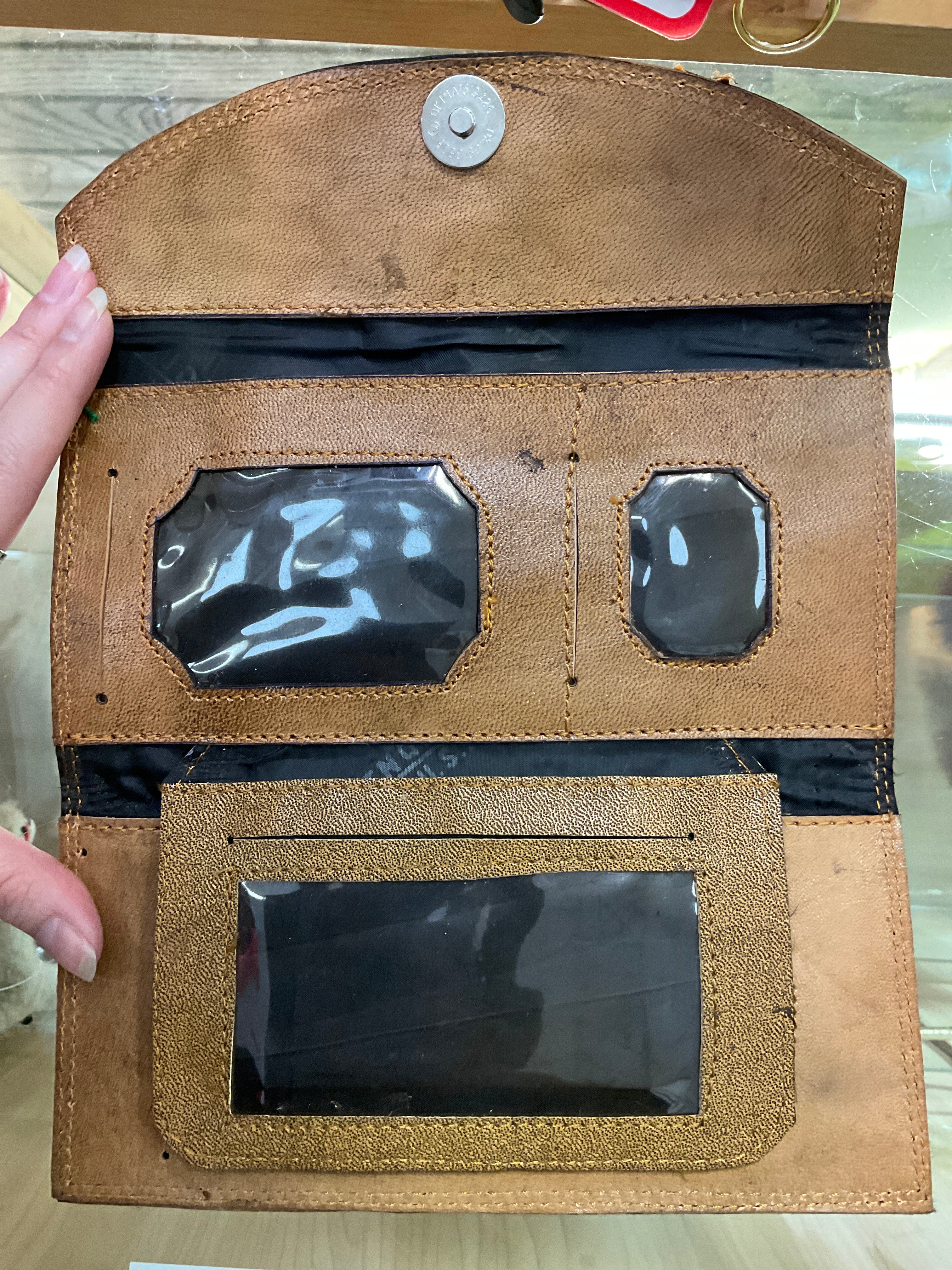 Cartera de piel para mujer