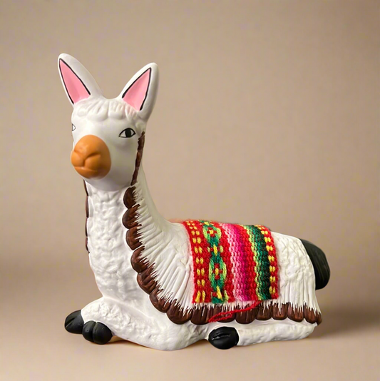 Llama de cerámica