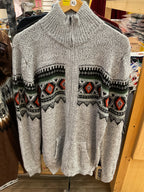 CHASKA Zip-Up Sweater