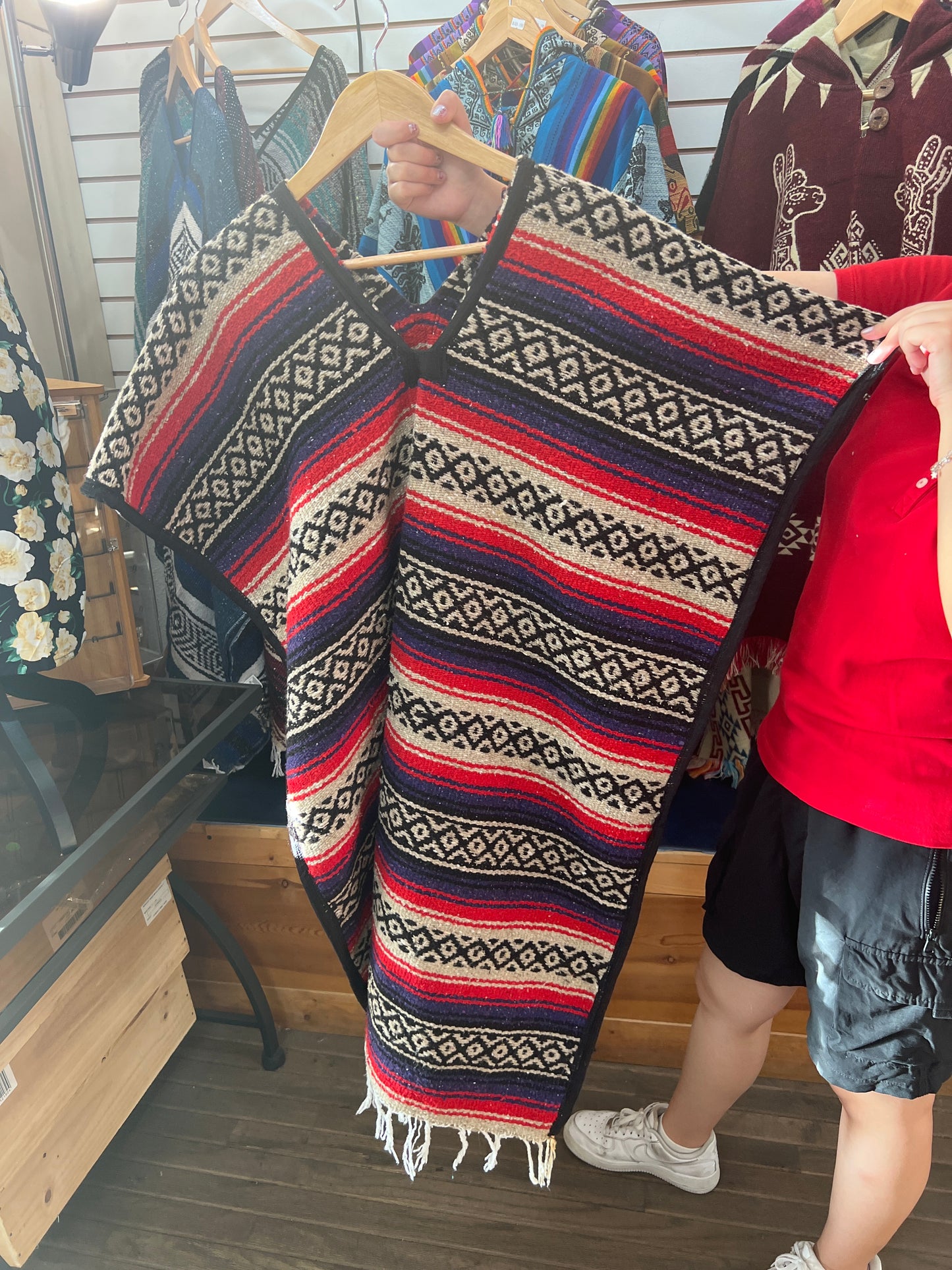 Poncho estilo mexicano