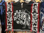Alpaca Wool Poncho with Hood - Dragon Ball Z