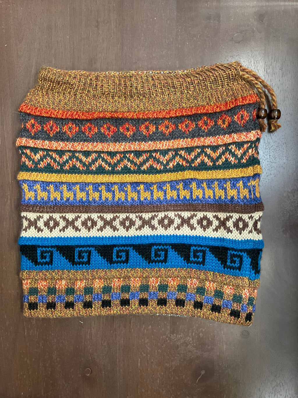 Gorro/bufanda de bebé alpaca híbrida