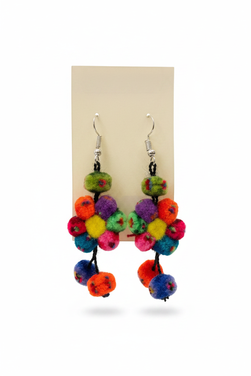 Pendientes de pompón