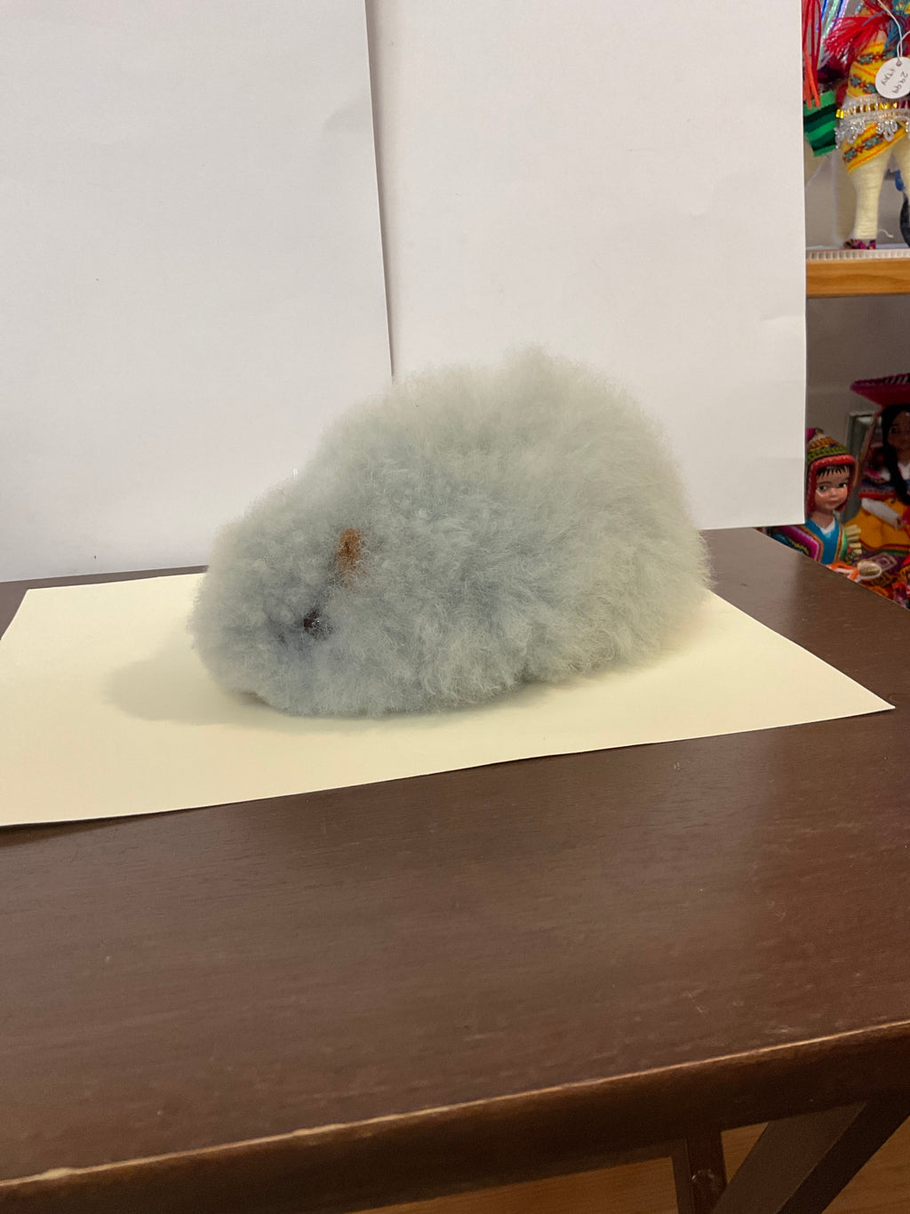 Kusi Friends Guinea Pig (7in/19cm) - Baby Alpaca Fur Animal