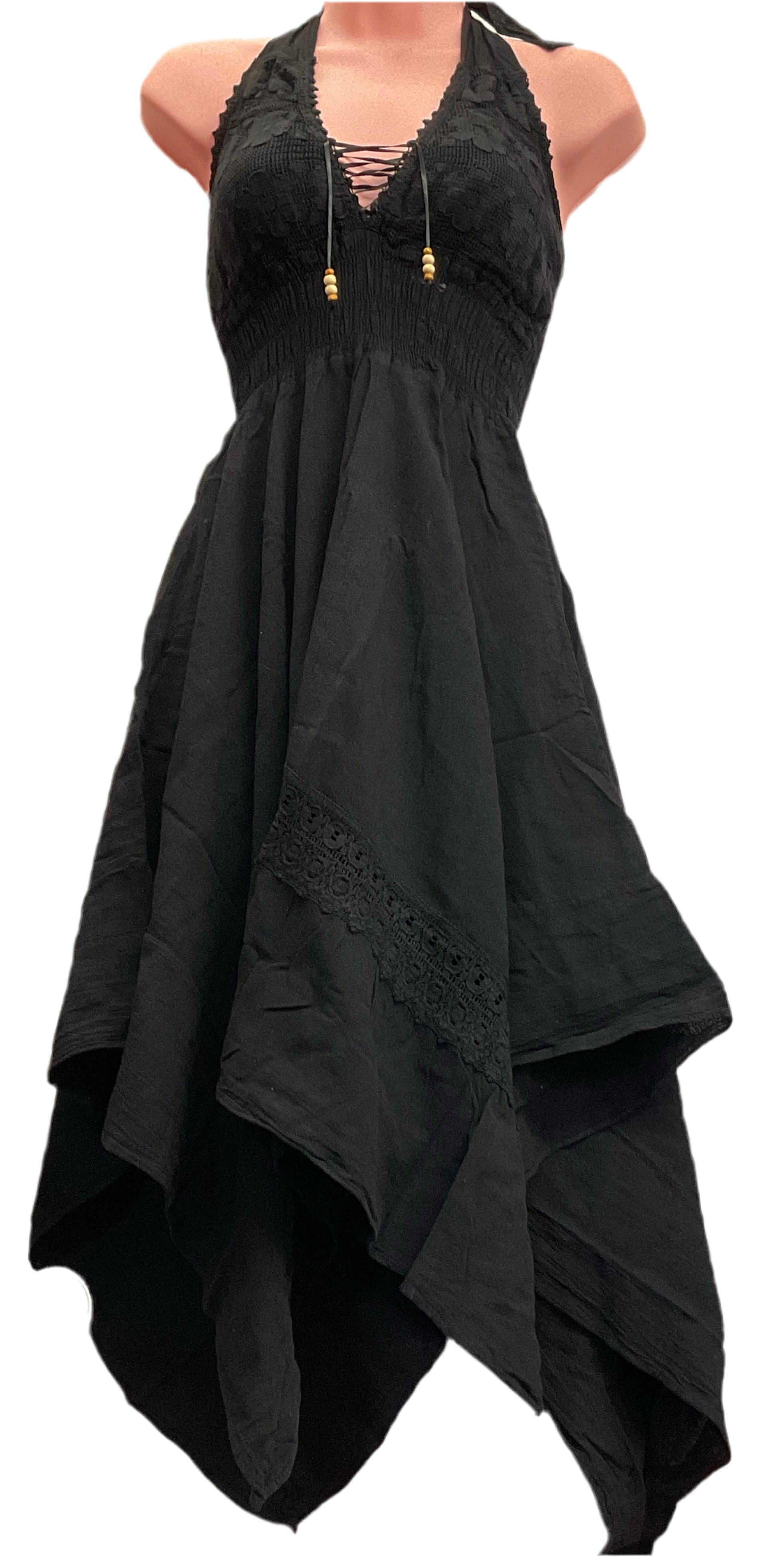 Rosa Punta Lazo Dress