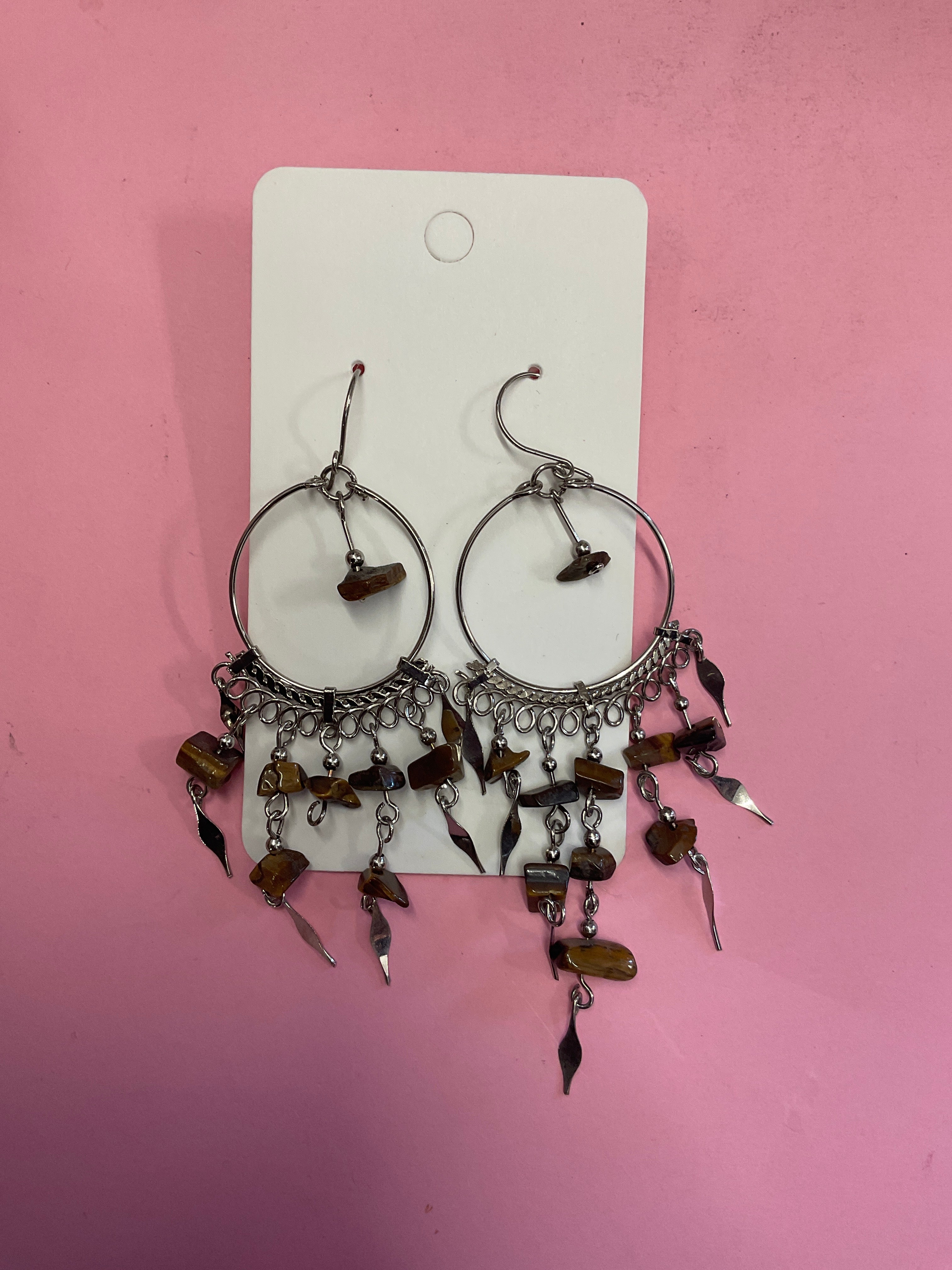 Peruvian Artisan Mineral Stone Earrings
