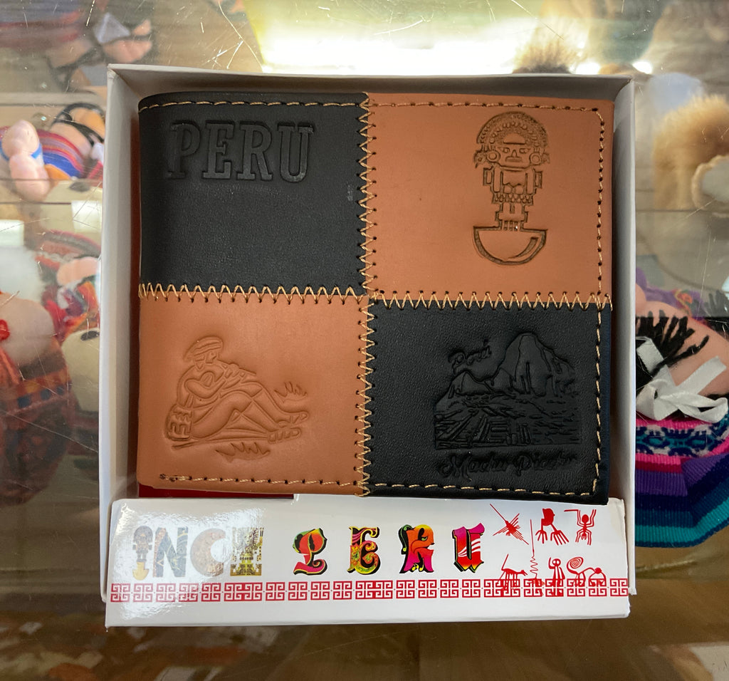 Cartera de piel artesanal