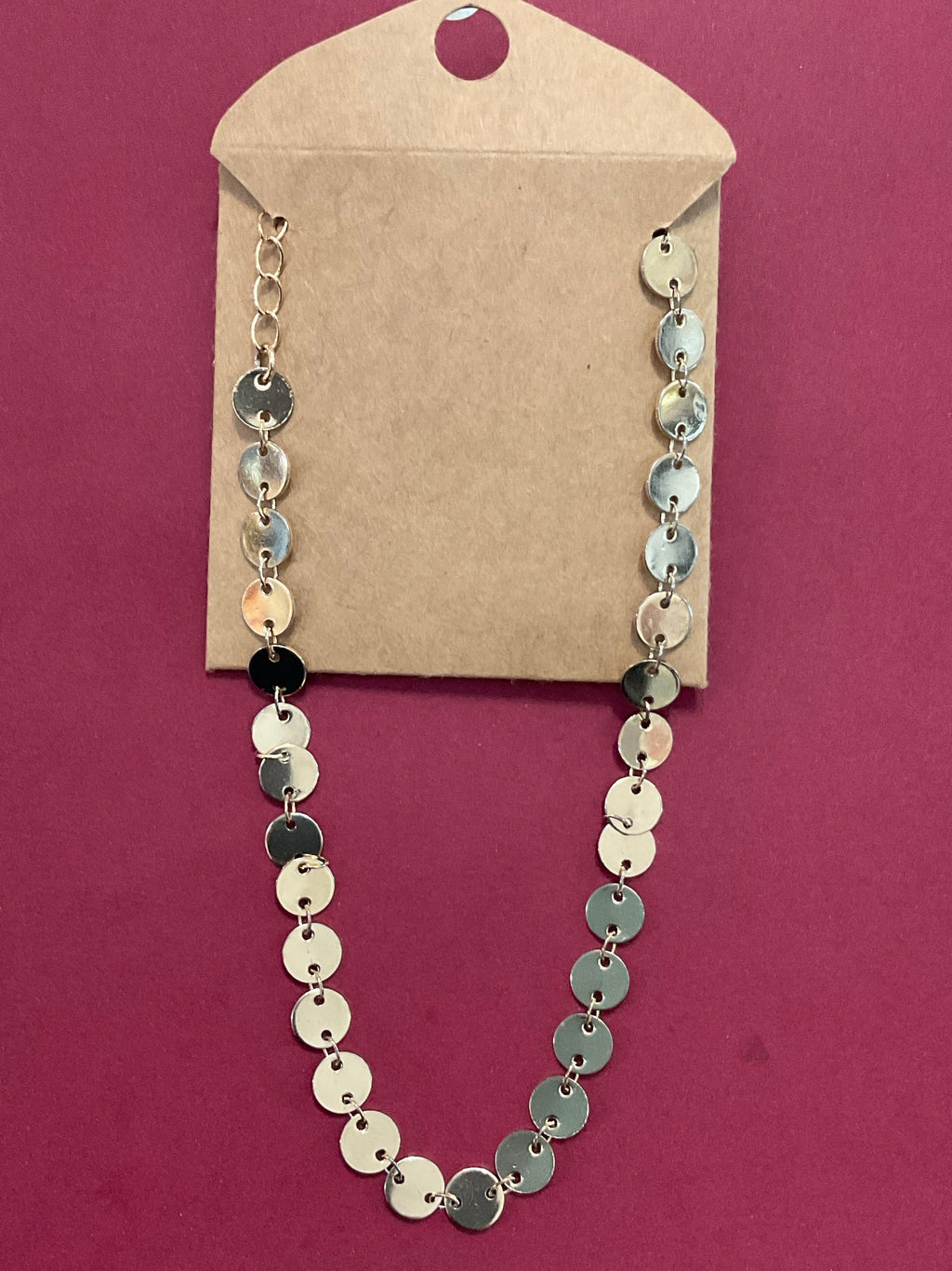 Gold Tone Coin Chocker