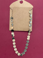 Gold Tone Coin Chocker