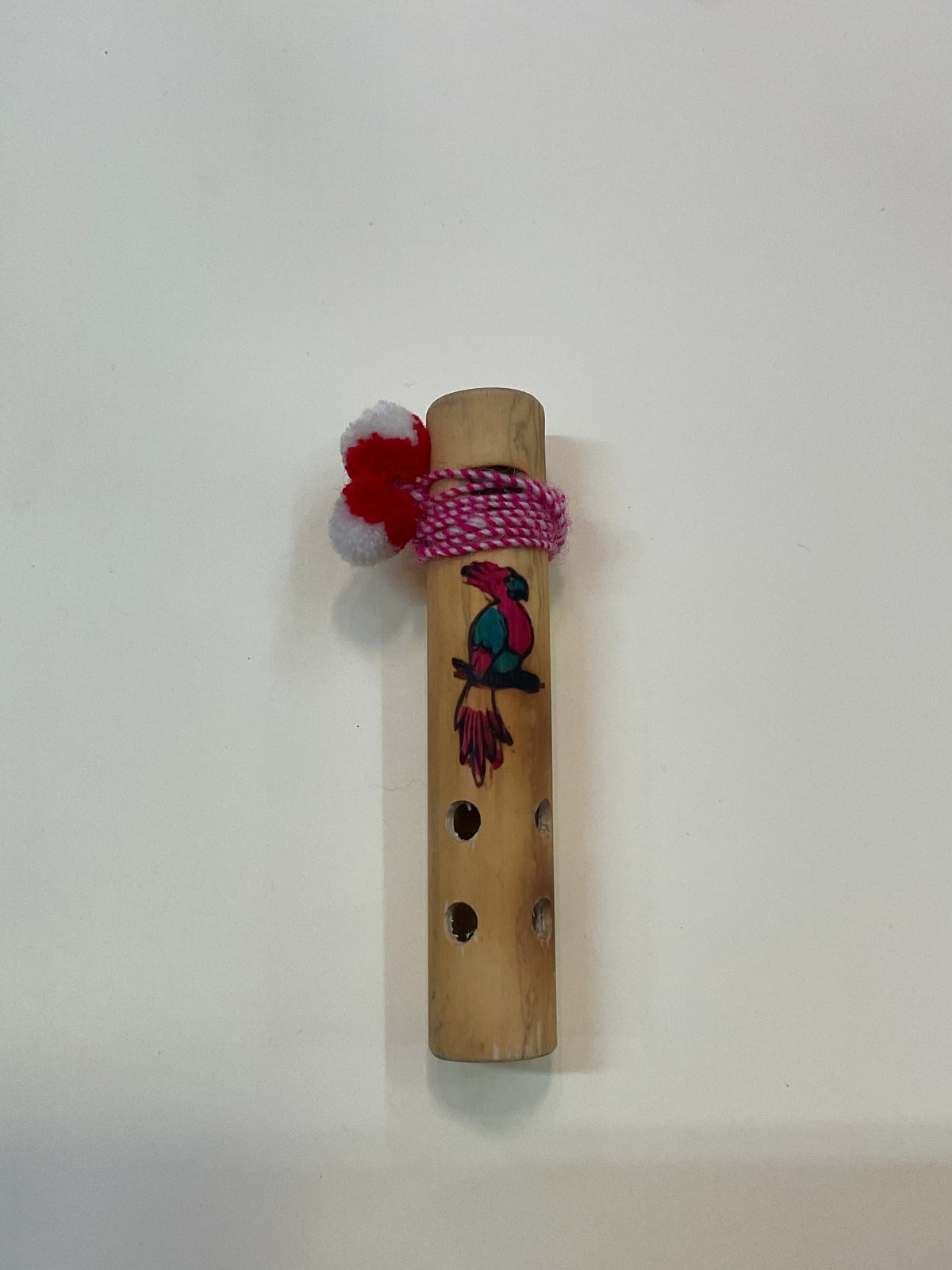 Bamboo Flute with Cord and Design