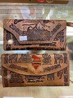 Cartera de piel para mujer