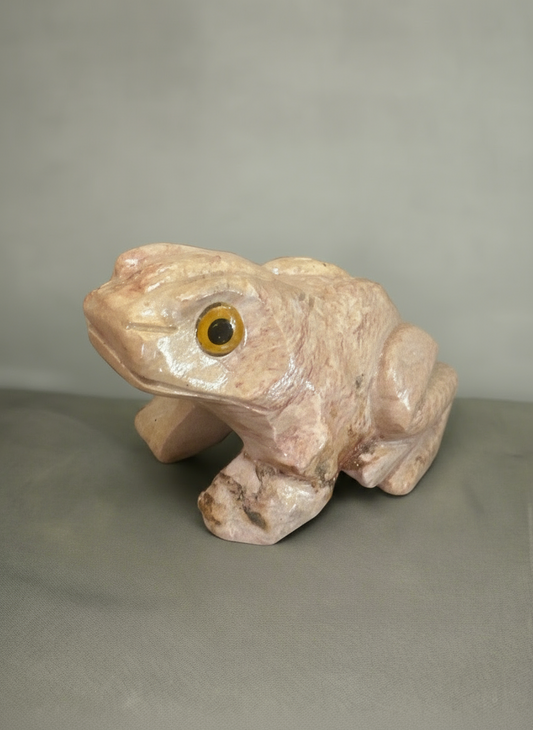 Mineral Stone Carved Toad