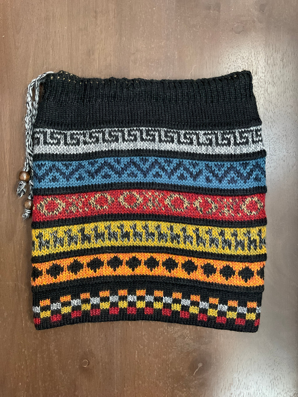 Gorro/bufanda de bebé alpaca híbrida