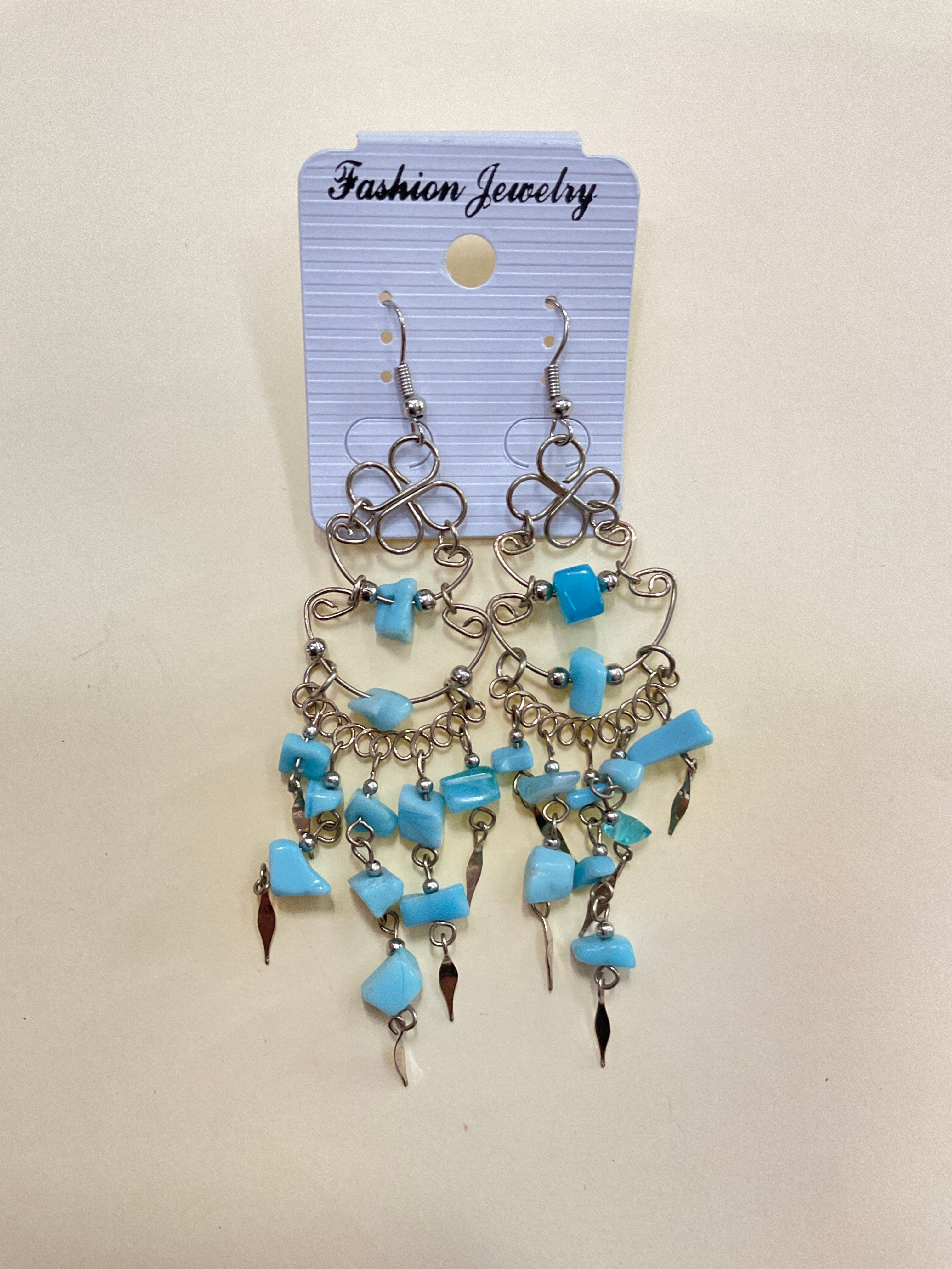 Long Earrings Mineral/Stone