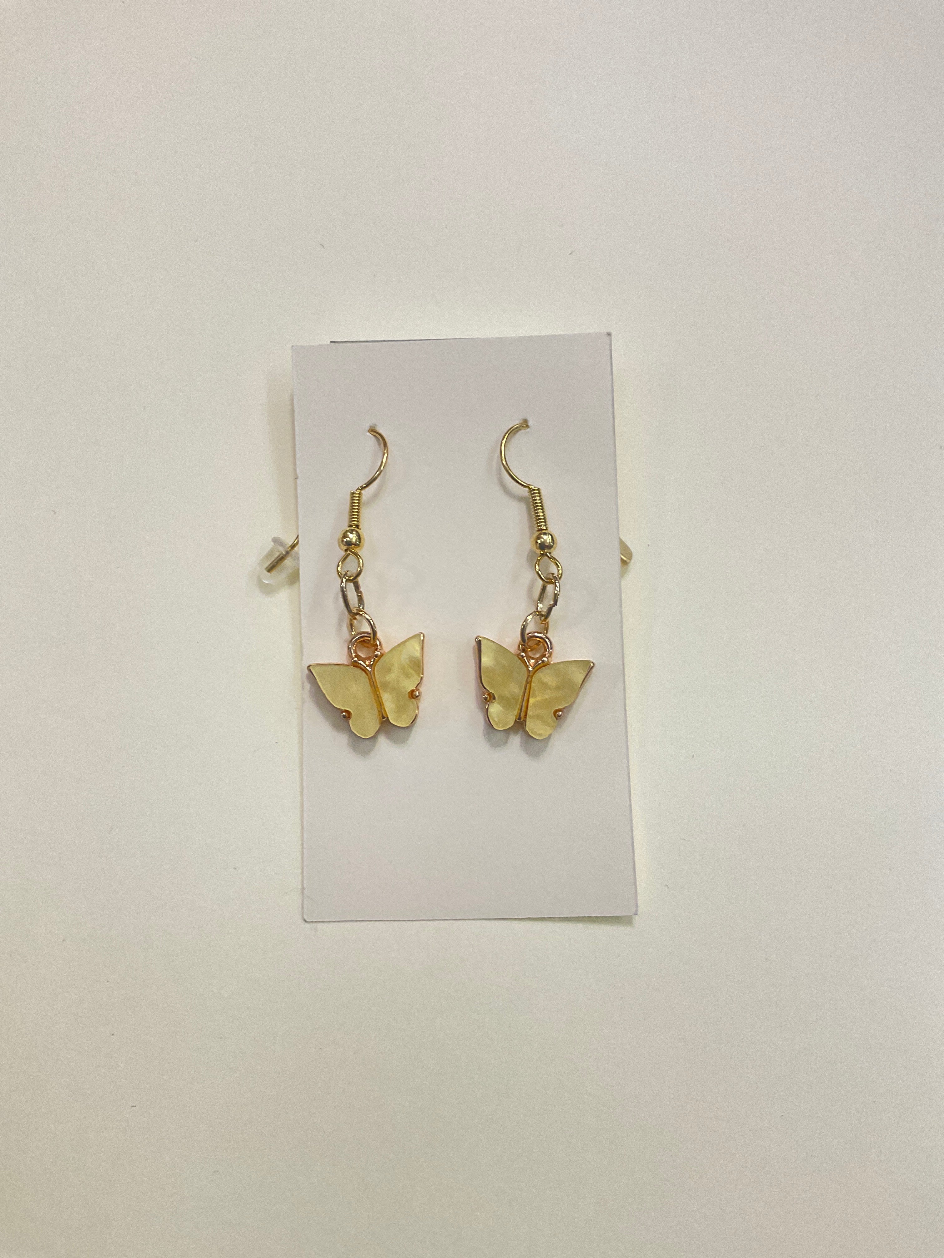 Gold Plated Butterfly Earrings