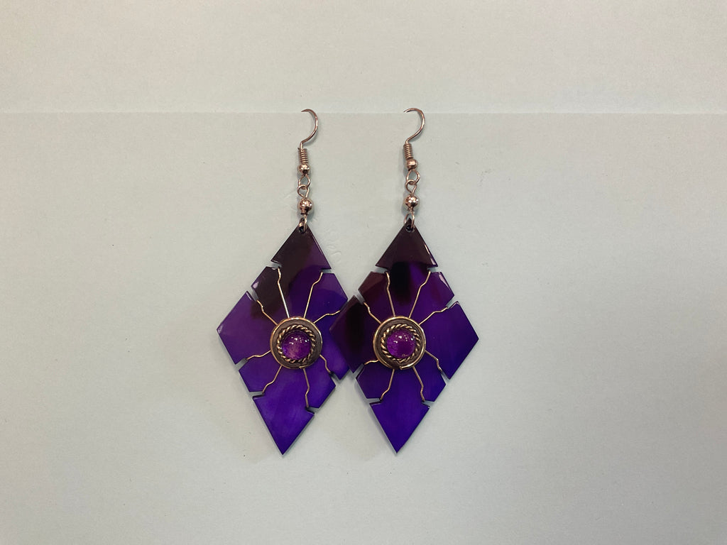 Cuerno con Pendientes Turquesa