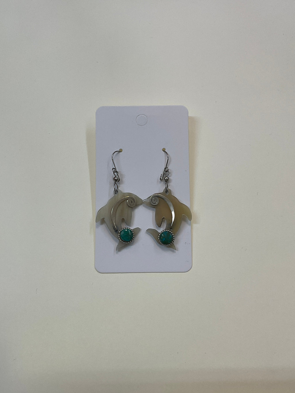 Horn Natural Color -Shapes and Turquoise