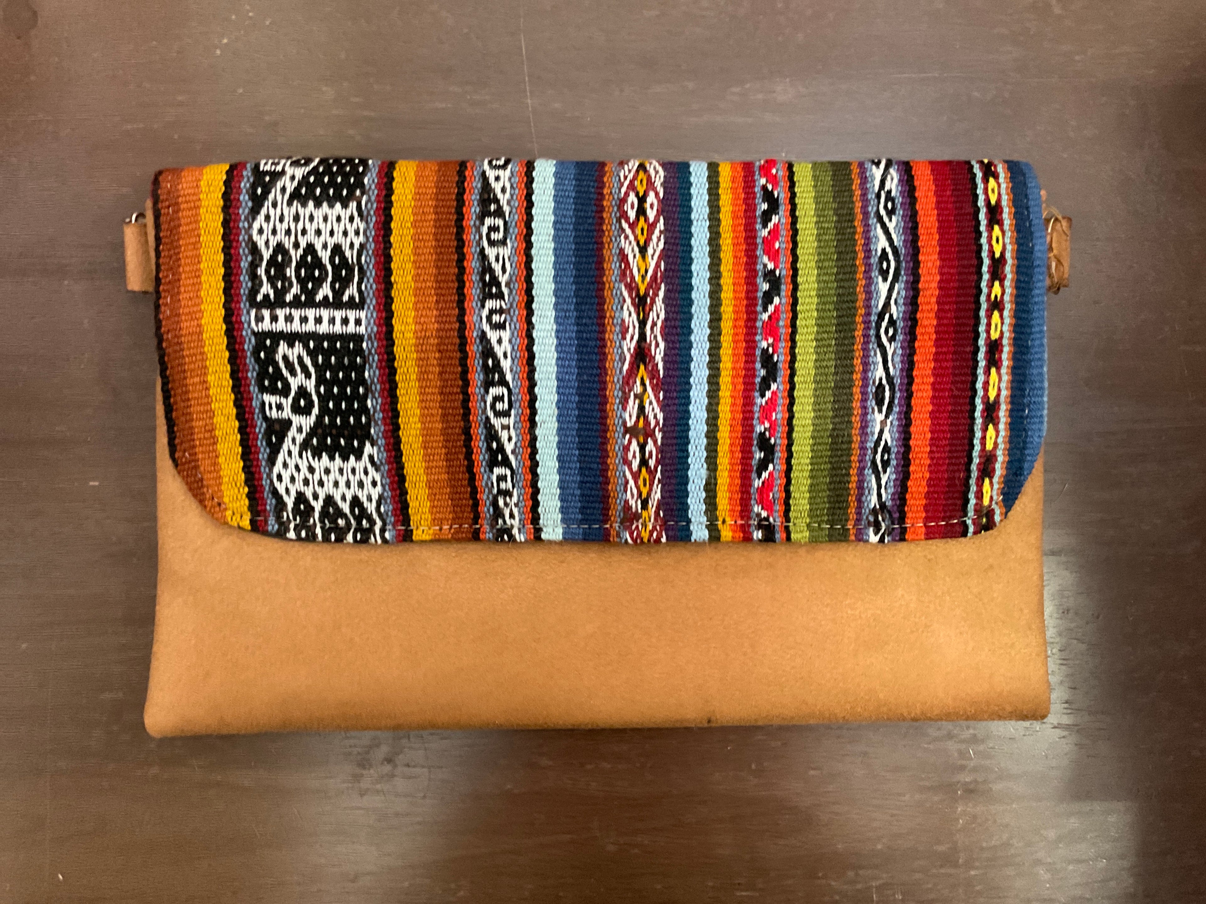 Hand-made embroidered Purse