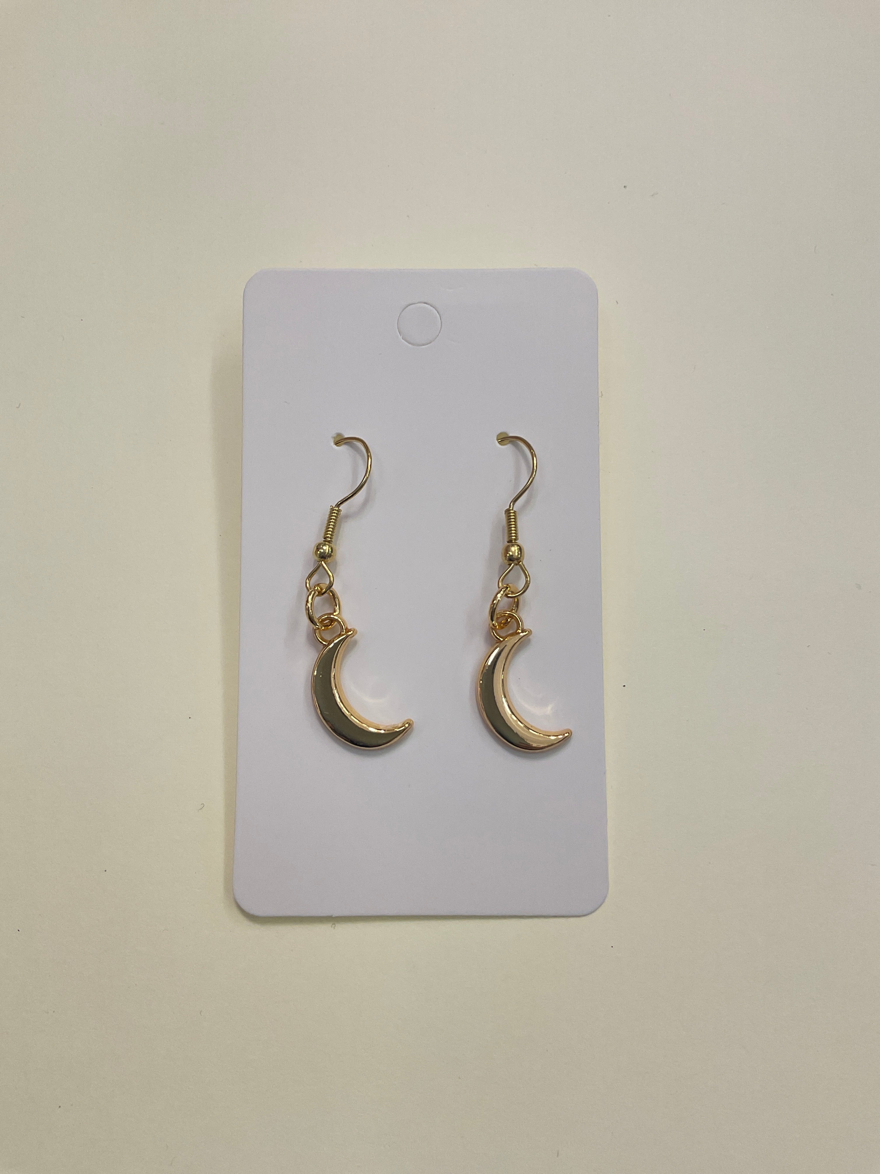 Gold Moon Earrings