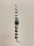 Peruvian Coin With Stone Bracelet