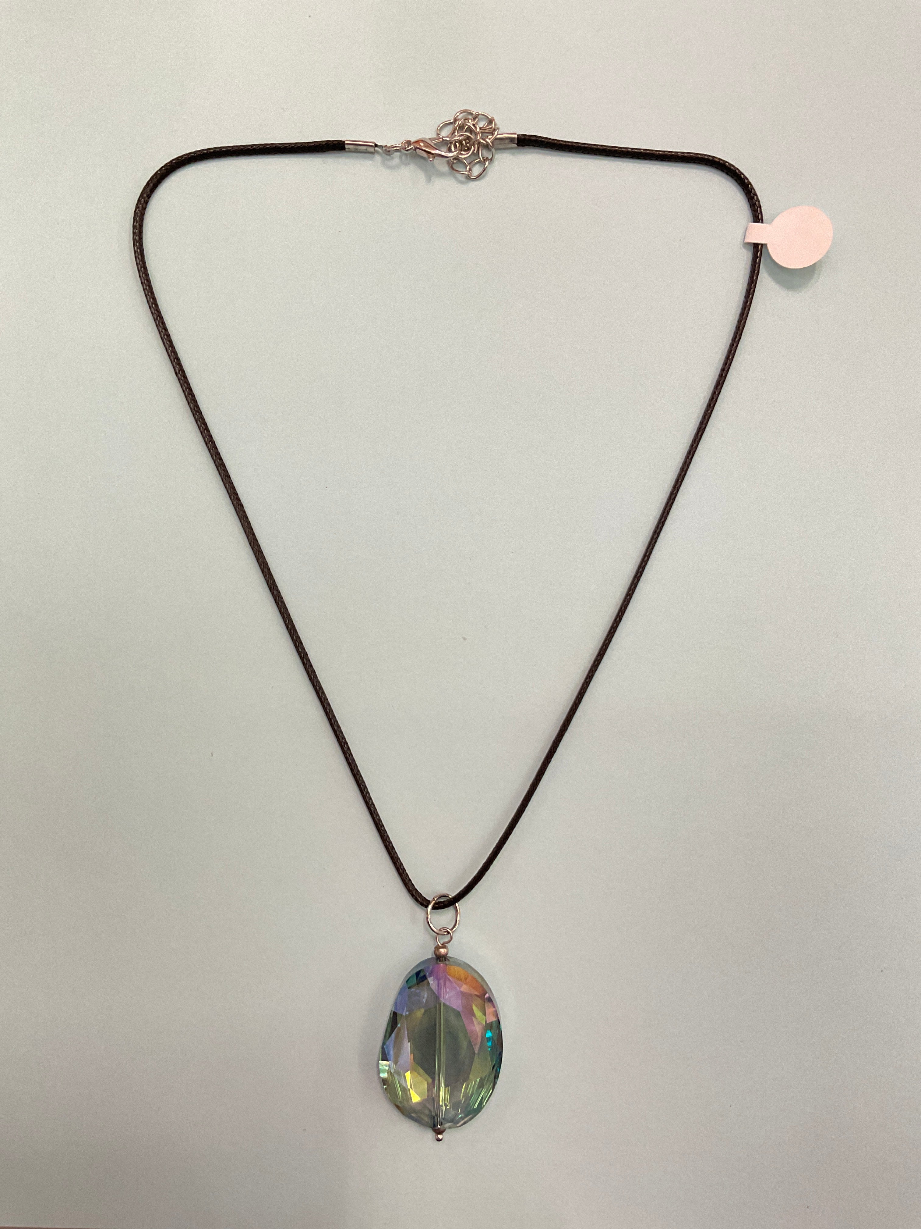 Necklace with Leather Strap