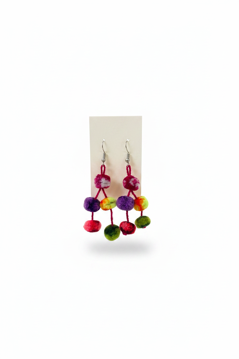 Pendientes de pompón