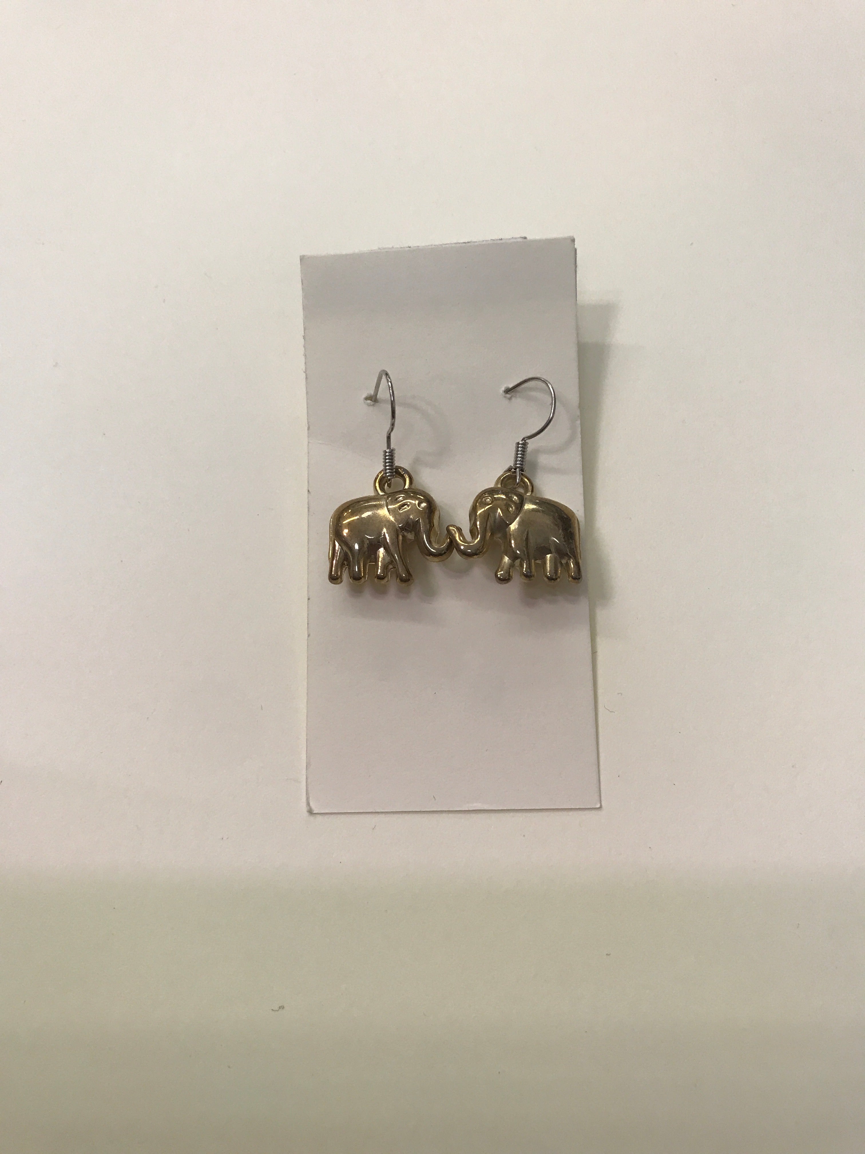 Gold Elephant Earrings