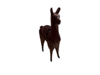 Llama tallada en madera de caoba (20cm)
