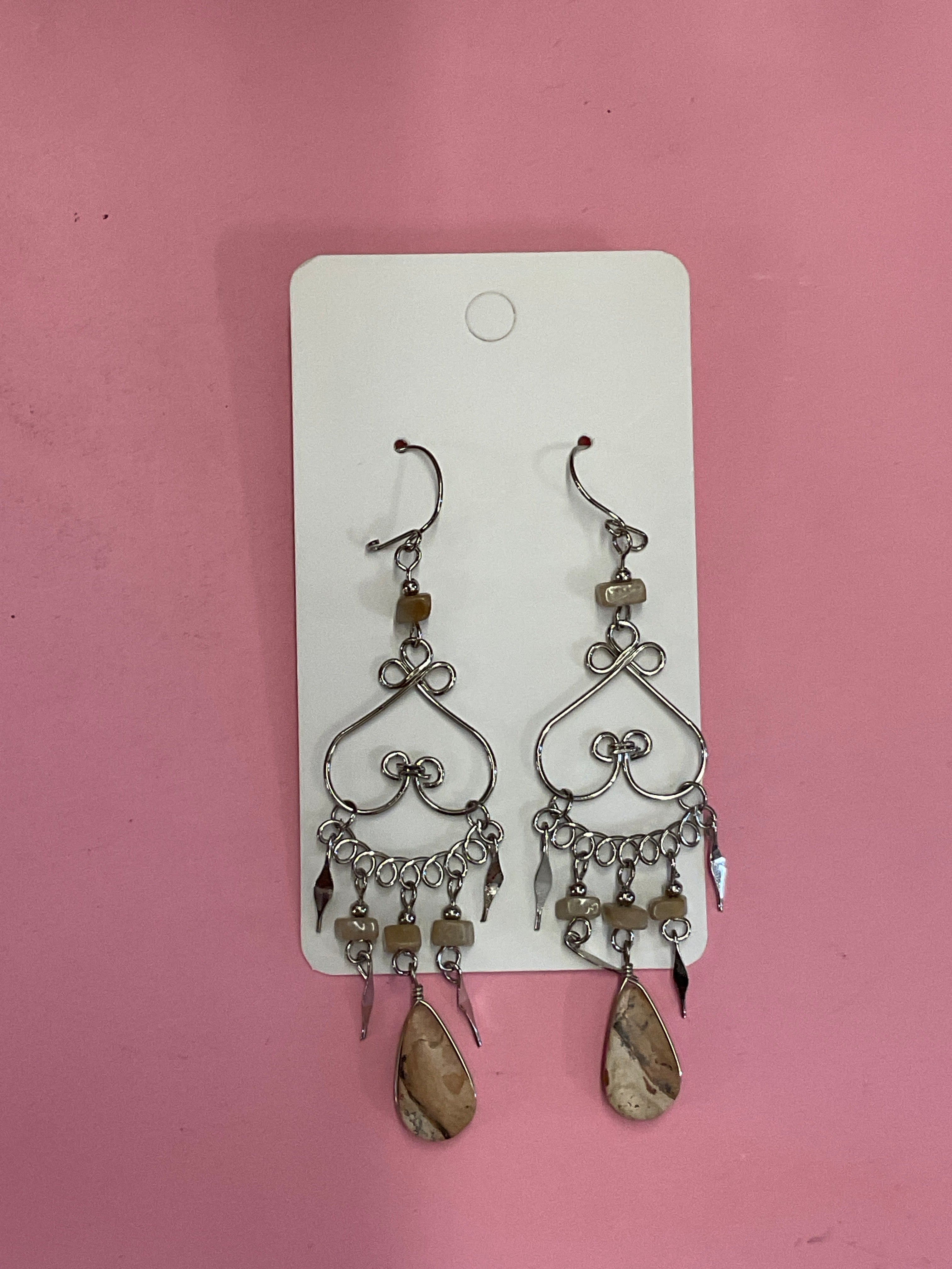 Peruvian Artisan Mineral Stone Earrings