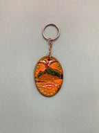 Peruvian Leather Keychain