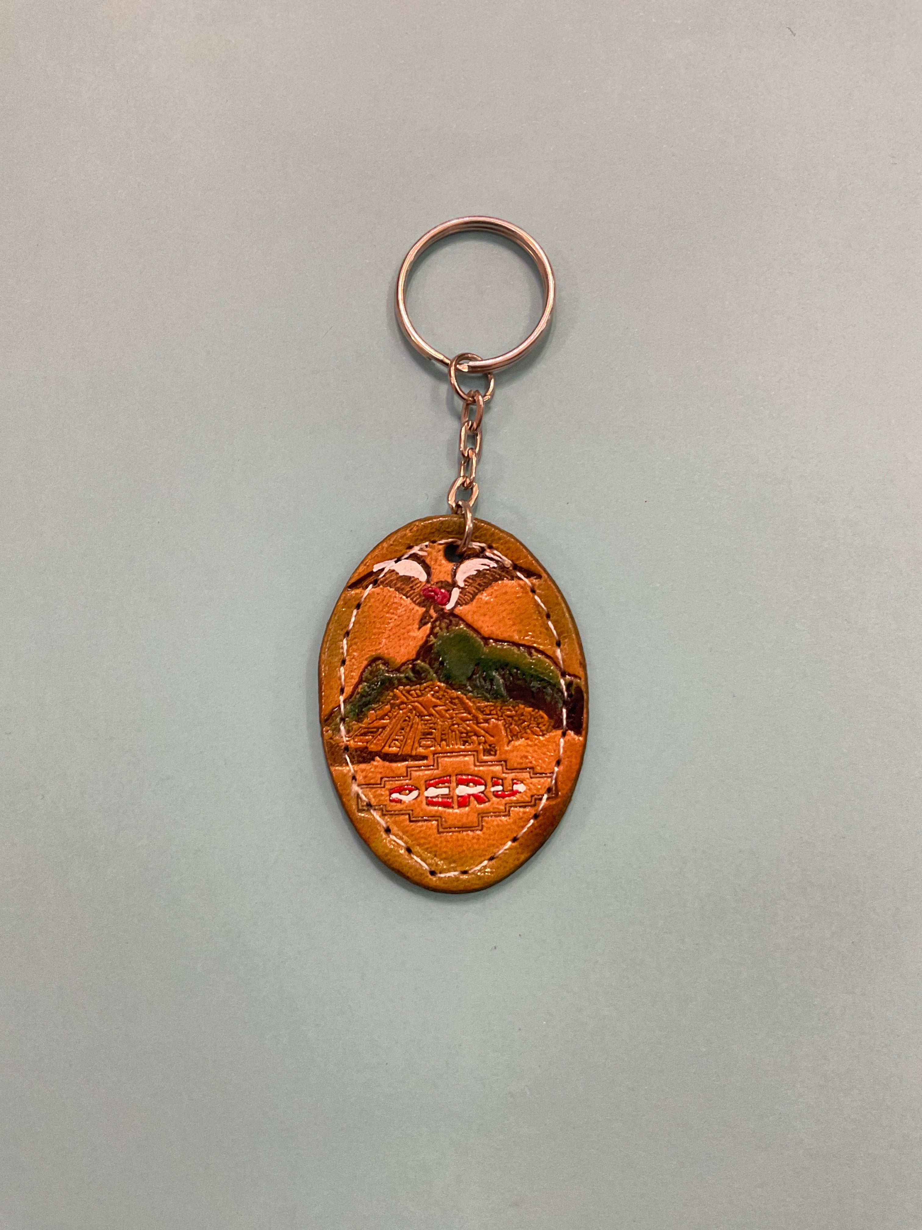 Peruvian Leather Keychain
