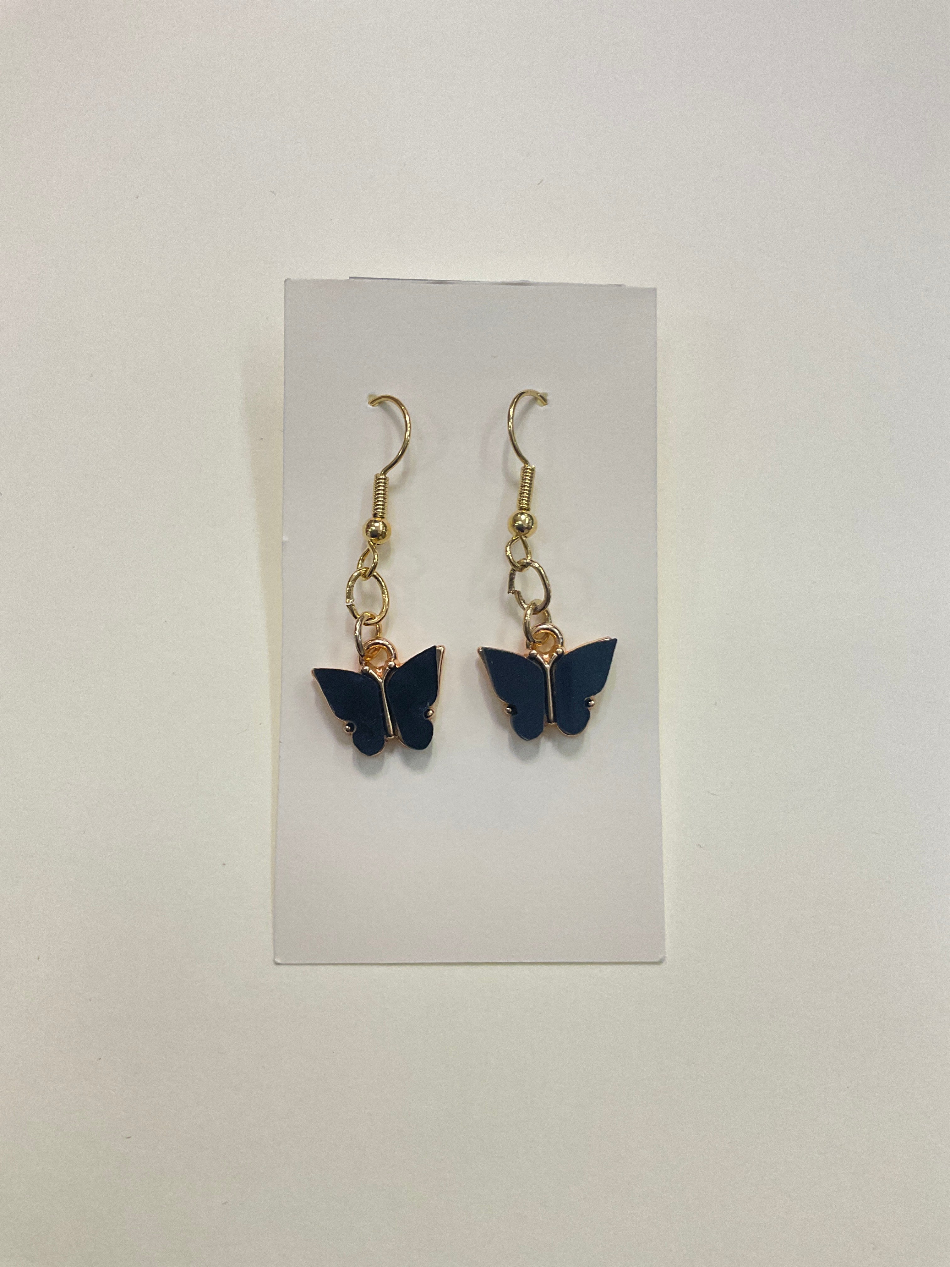 Gold Plated Butterfly Earrings