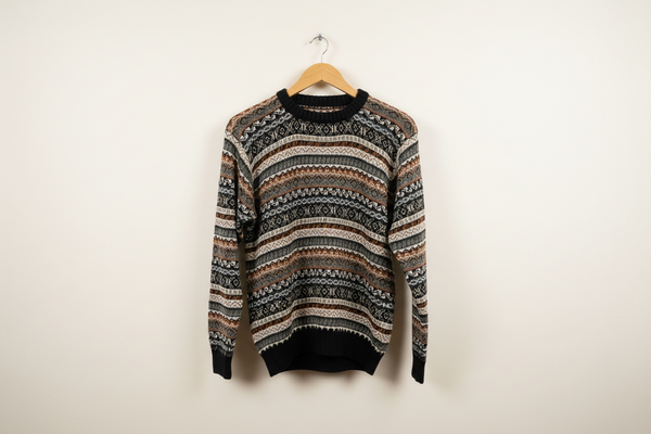 100% alpaca crewneck sweater
