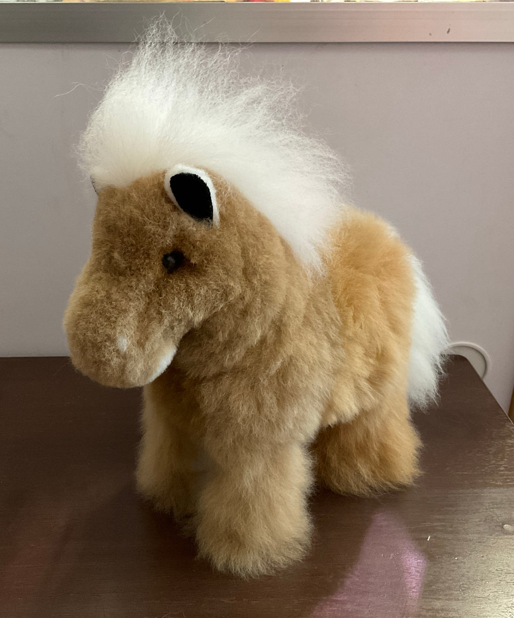 Kusi Friends Horse (24cm) - Baby Alpaca Fur Animal