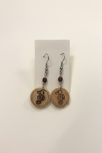 Palo Santo Wood Burned Earrings