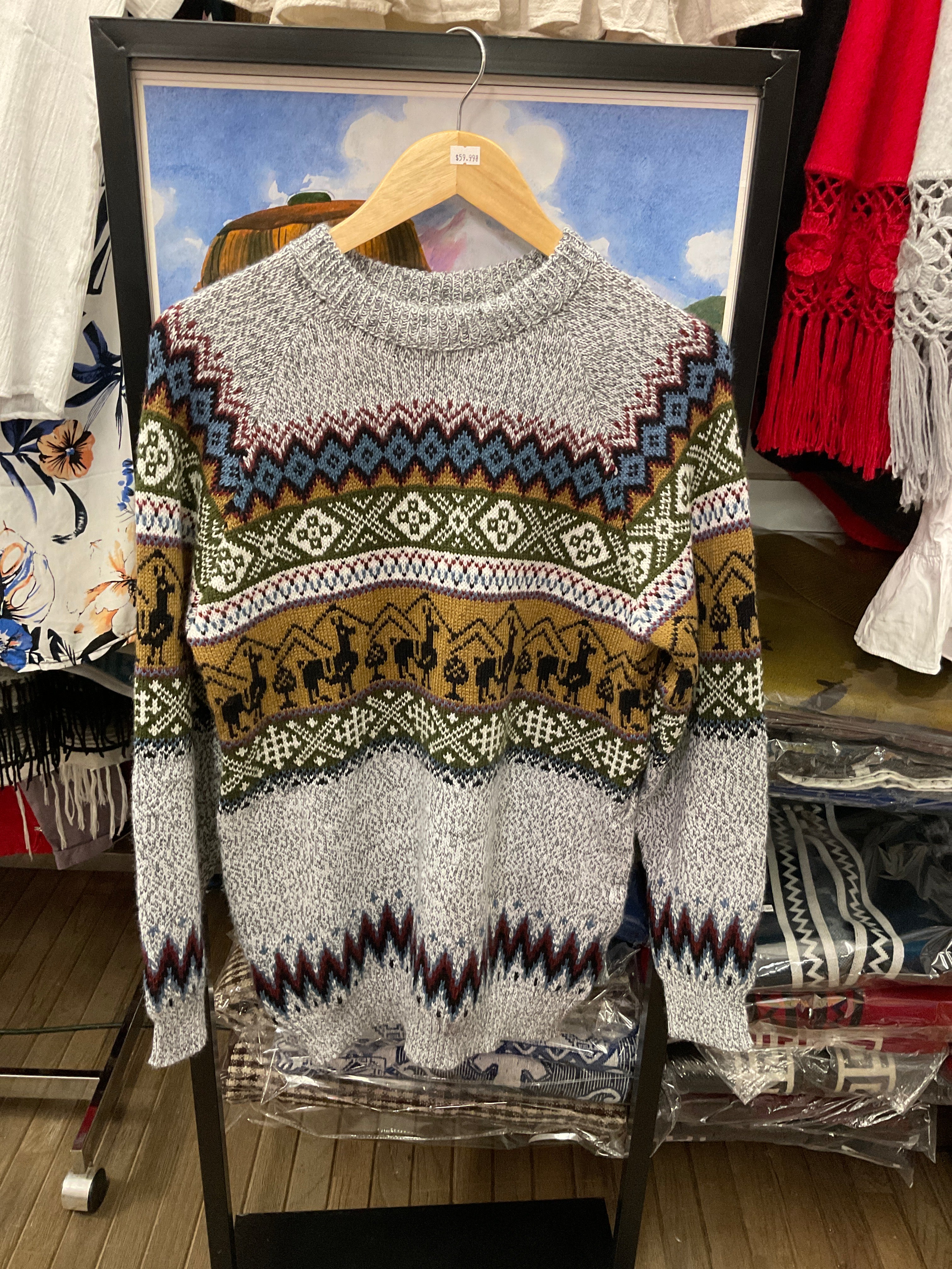 Classic Andean Crewneck Sweater