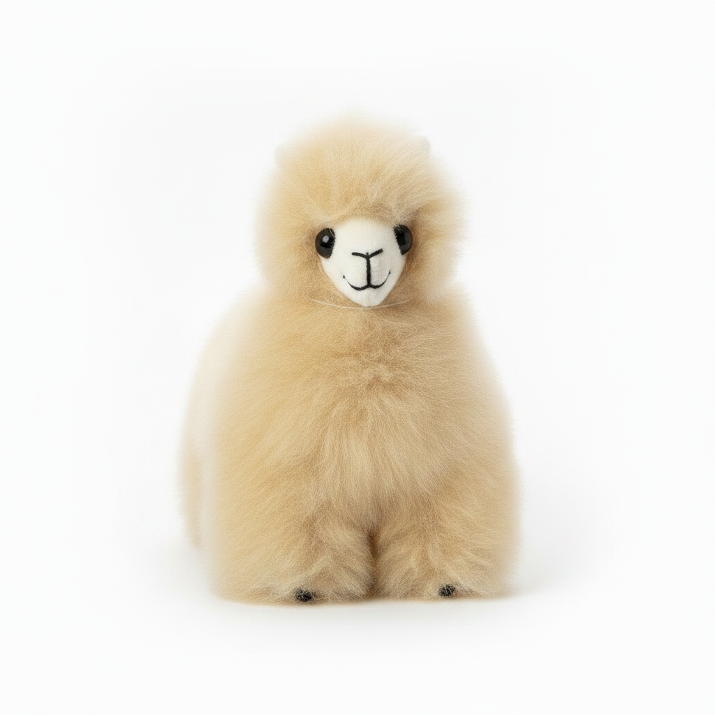 Kusi Friends Llama (12cm) - Baby Alpaca Fur Animal
