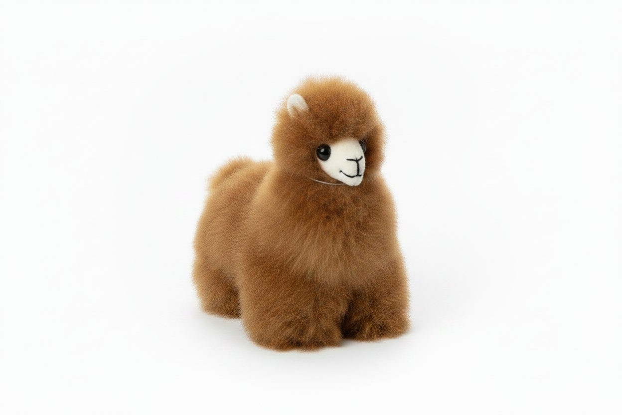 Kusi Friends Llama (12cm) - Baby Alpaca Fur Animal